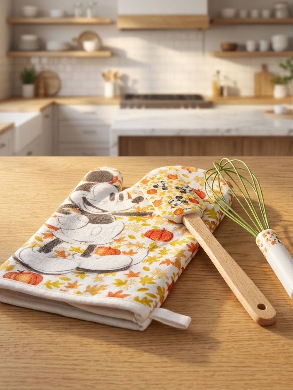 Disney Mickey Mouse Fall Oven Mitt and Spatula Set - Picture 1 of 4